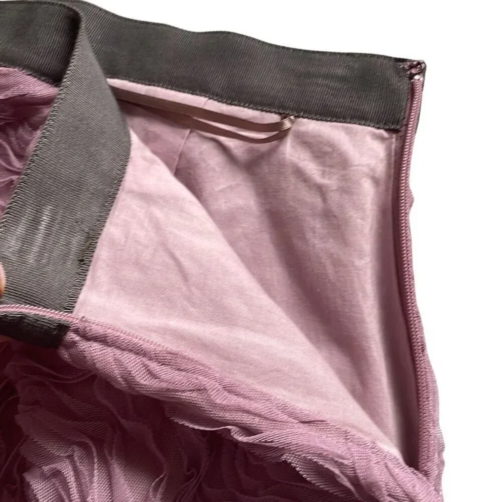 NWT J. Crew Lavender Tulle Rose Mini Skirt - Size 0